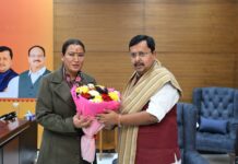 रेखा आर्या ने की नितिन नबीन से मुलाकात